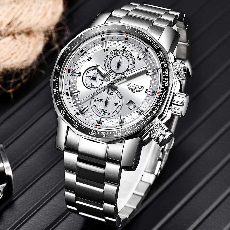 LIGE Mens Watches Top Brand Luxury Business Fashion Watch Stainless Steel Waterproof Wristwatch Quartz Clock Relogio Masculino
LIGE Mens Watches Top Brand Luxury Business Fashion Watch Stainless Steel Waterproof Wristwatch Quartz Clock Relogio Masculino