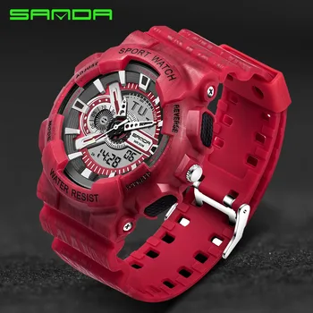 Mens Watches Top Brand Luxury SANDA Digital-watch G Style Military Sport Shock Watches Men LED Quartz Digital Watch reloj hombre
Mens Watches Top Brand Luxury SANDA Digital-watch G Style Military Sport Shock Watches Men LED Quartz Digital Watch reloj hombre