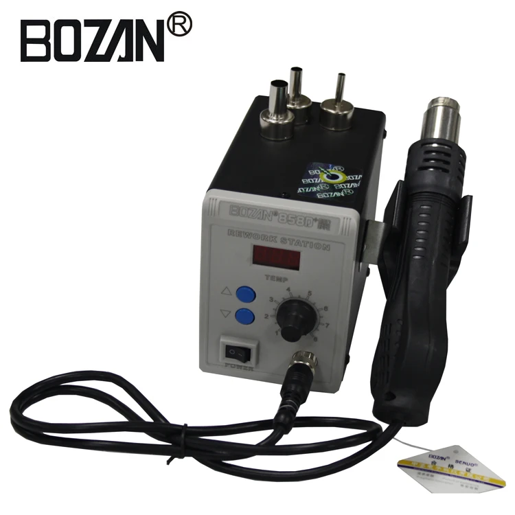 Паяльная станция BOZAN 858D + 220V тепловая пушка SMT с горячим воздухом сварочные