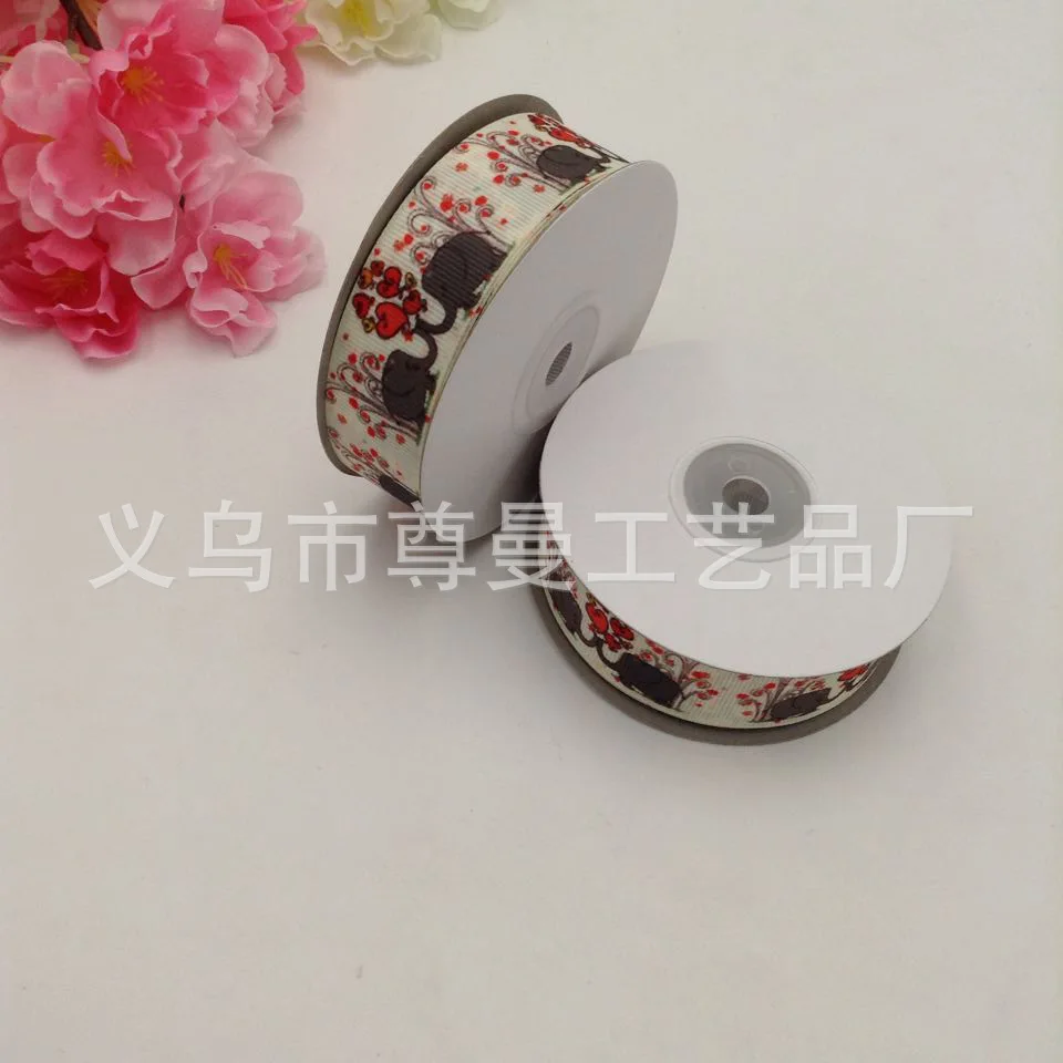 2.5cm * 20 Yards Ribbon Digital Printing Thermal Transfer Sublimation Line Ribbon Cartoon Love Elephant Series Gift Box Material
2.5cm * 20 Yards Ribbon Digital Printing Thermal Transfer Sublimation Line Ribbon Cartoon Love Elephant Series Gift Box Material