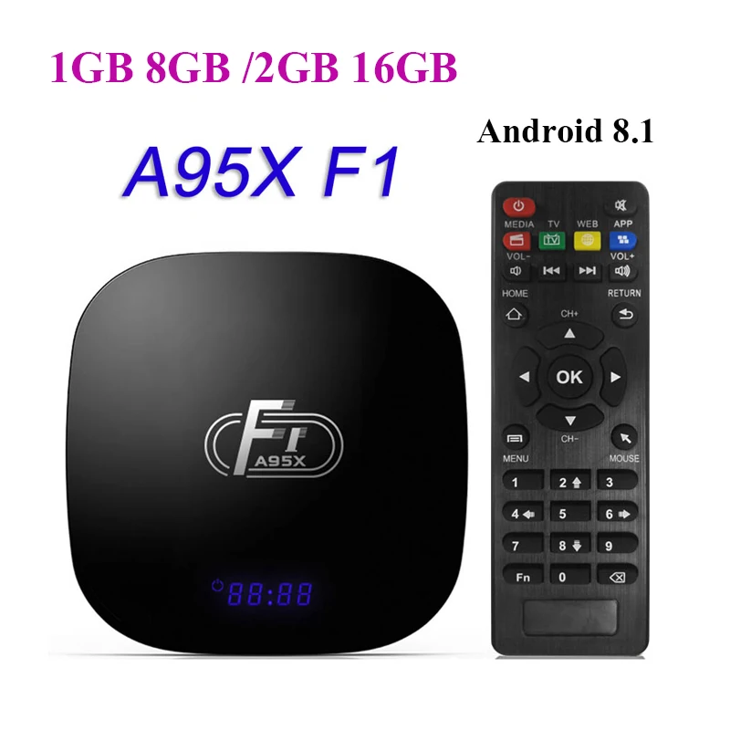 A95X F1 Android TV Box Smart TV box Android 8.1 Amlogic S905W Set Top Box Remote Control Quad Core VP9 H.265 2.4G WiFi HD box TV
A95X F1 Android TV Box Smart TV box Android 8.1 Amlogic S905W Set Top Box Remote Control Quad Core VP9 H.265 2.4G WiFi HD box TV