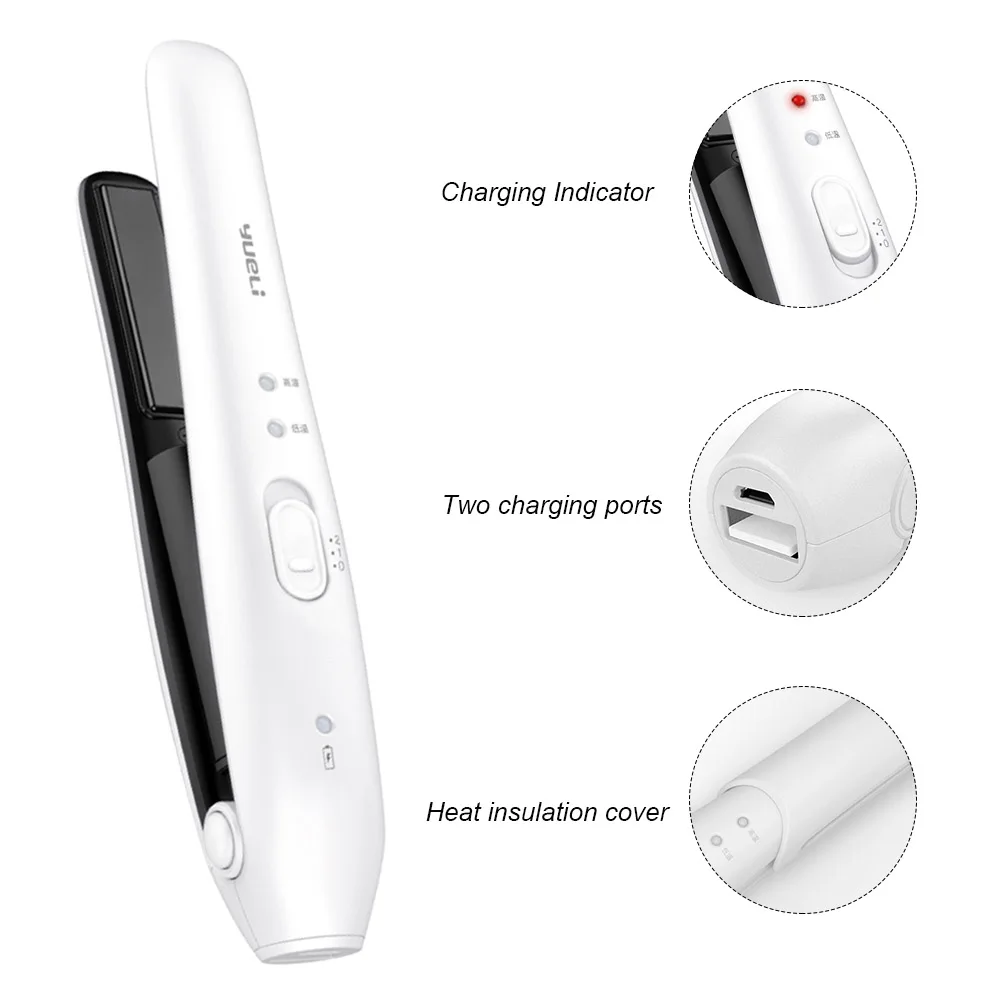 YueLi Cordless Mini Hair Straightener Negative lons Flat Ceramic Ionic Straightener Curling Iron Travel Size for All Hair Types
YueLi Cordless Mini Hair Straightener Negative lons Flat Ceramic Ionic Straightener Curling Iron Travel Size for All Hair Types
