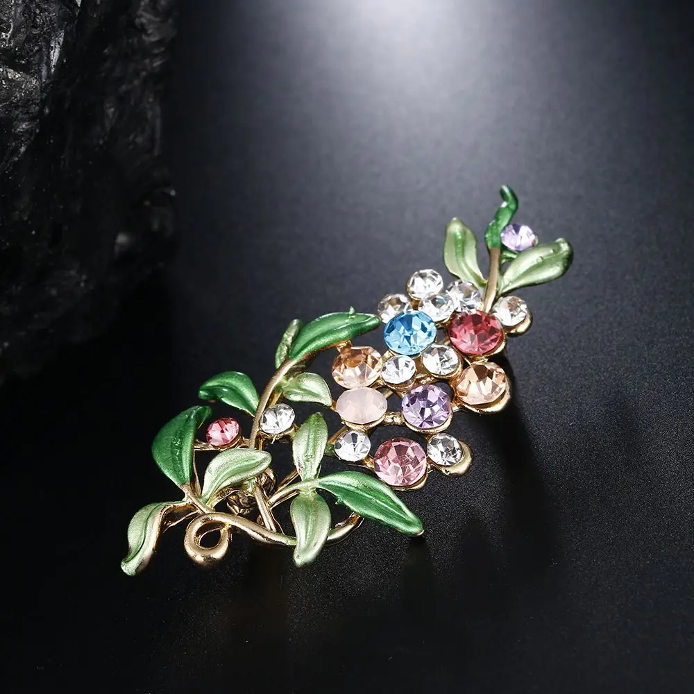 Delicate Flower Crystal Brooches Women Enamel Brooches Pins Elegant Dress Clothing Suit Pin Accessories Cloth Decoration
Delicate Flower Crystal Brooches Women Enamel Brooches Pins Elegant Dress Clothing Suit Pin Accessories Cloth Decoration