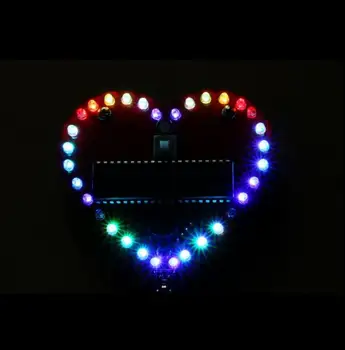 42 kinds flashing mode Colorful glare Electronic DIY LED heart music Welding kit with case Creative Gifts
42 kinds flashing mode Colorful glare Electronic DIY LED heart music Welding kit with case Creative Gifts