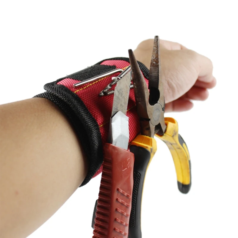 Polyester Powerful Magnetic Wristband Portable Tool Bag Electrician Wrist Tool Belt Screws Nails Drill Bits Holder Repair Tools
Polyester Powerful Magnetic Wristband Portable Tool Bag Electrician Wrist Tool Belt Screws Nails Drill Bits Holder Repair Tools