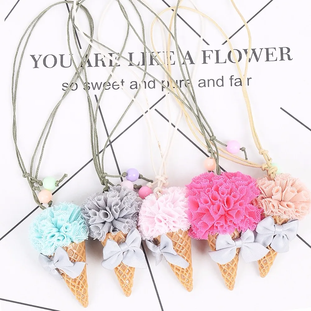 Children's Lovely Imitation Food Three-dimensional Ice Cream Cones Pendant Necklace Collier Femme For Kids Birthday Gifts
Children's Lovely Imitation Food Three-dimensional Ice Cream Cones Pendant Necklace Collier Femme For Kids Birthday Gifts