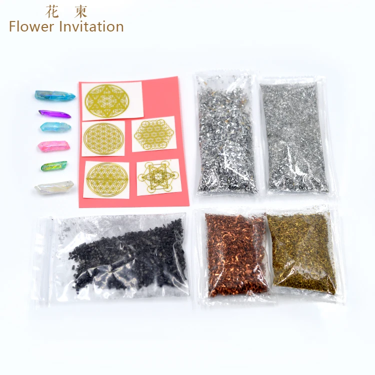 Flower Invitation Brass_ Copper _Iron filings DIY hand scrap Geometry Orgonite energy tower material pyramid Package
Flower Invitation Brass_ Copper _Iron filings DIY hand scrap Geometry Orgonite energy tower material pyramid Package