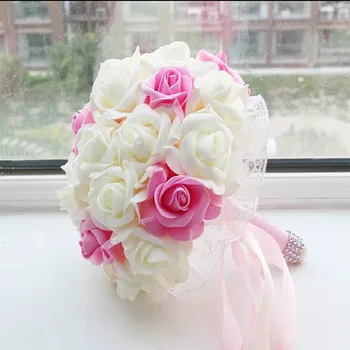 New Elegant Colorful Bride Bridesmaid Rose Artificial Hands Holding Wedding Flowers Bridal Bouquets for Wedding Party Decoration
New Elegant Colorful Bride Bridesmaid Rose Artificial Hands Holding Wedding Flowers Bridal Bouquets for Wedding Party Decoration