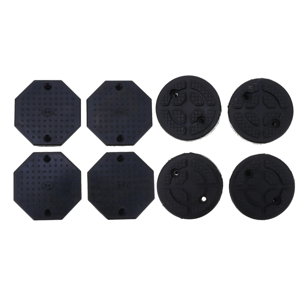 8PCS Heavy Duty Rubber Octagon+Round Rubber Car Lift Arm Pad Equipment Kit Black Car Lift Accessories 8PCS Heavy Duty Rubber Octagon+Round Rubber Car Lift Arm Pad Equipment Kit Black Car Lift Accessories