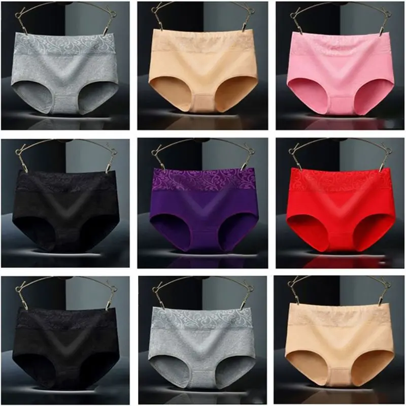 Womens Mid Waist Plus Size Cotton Underwear Seamless Solid Color Panties Floral Printed Patchwork Lingerie Briefs Breathable L-2
Womens Mid Waist Plus Size Cotton Underwear Seamless Solid Color Panties Floral Printed Patchwork Lingerie Briefs Breathable L-2