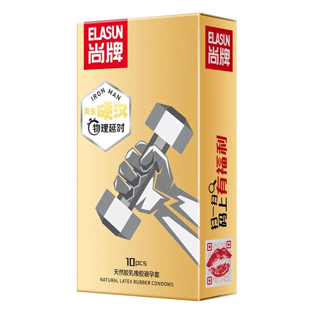 Elasun design 10pcs delay condoms Physical delay ejaculation Ultra thin condoms for men Hyaluronic acid lubricated condom
Elasun design 10pcs delay condoms Physical delay ejaculation Ultra thin condoms for men Hyaluronic acid lubricated condom