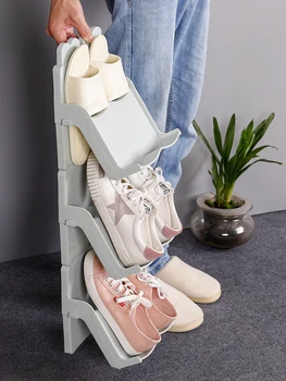 Storage Holder Multi-layer Stackable Shoe Rack Doorway Household Plastic Support Dormitory Storage Layered Finishing Small Shoe
Storage Holder Multi-layer Stackable Shoe Rack Doorway Household Plastic Support Dormitory Storage Layered Finishing Small Shoe