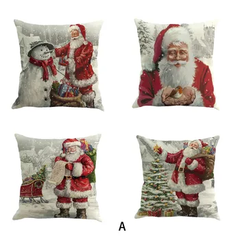 4PC Christmas Cotton Linen Home Waist pillow Cover Throw Pillow Case poszewki na poduszki HOT
4PC Christmas Cotton Linen Home Waist pillow Cover Throw Pillow Case poszewki na poduszki HOT