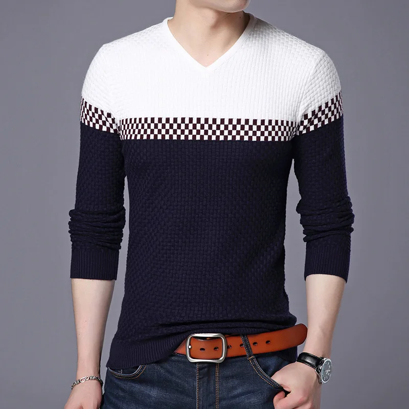 GustOmerD 2019 Autumn New Men's Sweater Fashion Stitching Long-sleeved Shirt Casual Cotton Slim Sweater Men
GustOmerD 2019 Autumn New Men's Sweater Fashion Stitching Long-sleeved Shirt Casual Cotton Slim Sweater Men