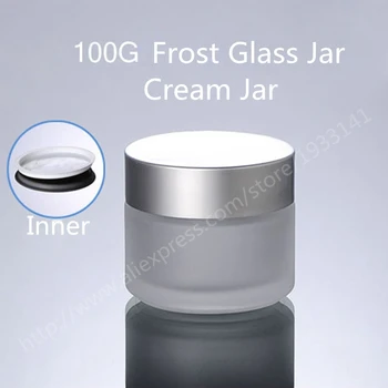 200pcs/lot 100G Frost Glass Cream Jar with Silver Cap 100ML Glass Packing Jars Empty Cream Bottle Cosmetic Glass Jars
200pcs/lot 100G Frost Glass Cream Jar with Silver Cap 100ML Glass Packing Jars Empty Cream Bottle Cosmetic Glass Jars