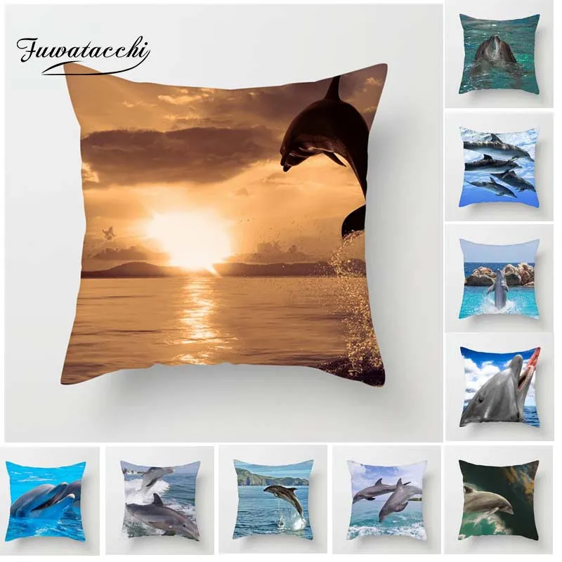 Fuwatacchi Cute Sea Fish Cushion Cover For Sofa Home Decor Dolphin Pillow Cover For Car Home Room Decorative Pillowcase
Fuwatacchi Cute Sea Fish Cushion Cover For Sofa Home Decor Dolphin Pillow Cover For Car Home Room Decorative Pillowcase