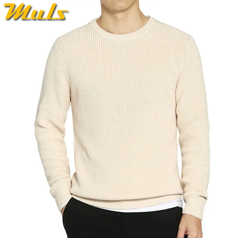 Muls thick knit pullover men sweater O neck cotton acrylic jersey knitwear autumn winter mens sweater Beige size M-4XL MS3129
Muls thick knit pullover men sweater O neck cotton acrylic jersey knitwear autumn winter mens sweater Beige size M-4XL MS3129