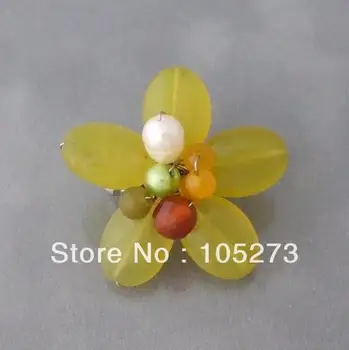 New Arriver Gem Stone Flower Jewelry Pearl Crystal Adorable Lime Green Quartz Floral Serenity Pin Brooch Top Quality
New Arriver Gem Stone Flower Jewelry Pearl Crystal Adorable Lime Green Quartz Floral Serenity Pin Brooch Top Quality