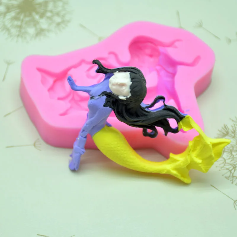 3D Cartoon Mermaid Girl Fondant Silicone Decor Mold DIY Cake Baking Mould Tool TN99
3D Cartoon Mermaid Girl Fondant Silicone Decor Mold DIY Cake Baking Mould Tool TN99