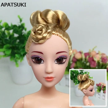 Doll Head with Golden Woven Hair DIY Accessories 3D Real Eye Heads For 11.5" Doll Head For 1/6 BJD Doll House Doll Accessories
Doll Head with Golden Woven Hair DIY Accessories 3D Real Eye Heads For 11.5" Doll Head For 1/6 BJD Doll House Doll Accessories