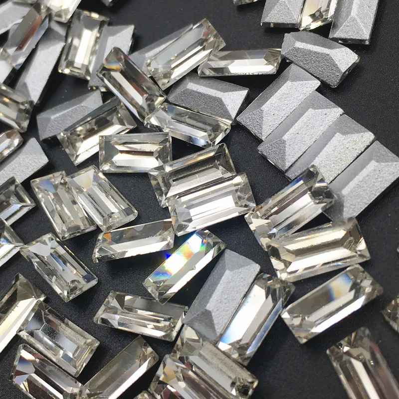 Rectangle Stone Pointed Back Glass Crystal Rhinestones White Stone DIY Headpiece Jewelry Accessories Phone/Clothing Decoration
Rectangle Stone Pointed Back Glass Crystal Rhinestones White Stone DIY Headpiece Jewelry Accessories Phone/Clothing Decoration