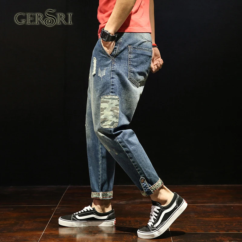 Gersri Long Pencil Pants Ripped Jeans Loose Spring Hole Men's Fashion Brand Jeans for Men Hip hop Trousers Casual Pants
Gersri Long Pencil Pants Ripped Jeans Loose Spring Hole Men's Fashion Brand Jeans for Men Hip hop Trousers Casual Pants