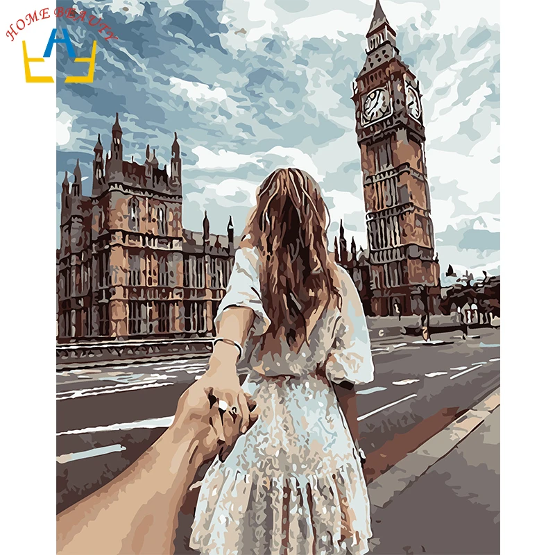 New framed digital oil painting by numbers diy home decoration craft paint on canvas unique gift picture view of back girl E875
New framed digital oil painting by numbers diy home decoration craft paint on canvas unique gift picture view of back girl E875