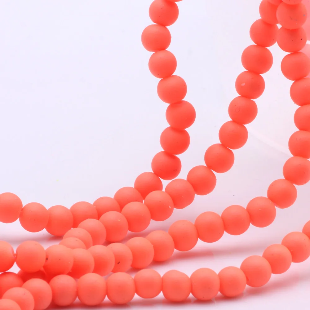 OlingArt 8MM 50pcs/lot Glass Rubber Round beads Orange color beads Bracelet DIY Earrings Necklace Jewelry Making
OlingArt 8MM 50pcs/lot Glass Rubber Round beads Orange color beads Bracelet DIY Earrings Necklace Jewelry Making
