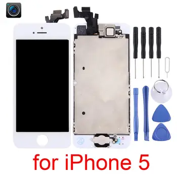 LCD For Iphone 5 Screen Display Part Glass Touch Panel Digitizer& Front Camera&Home Button for iPhone 5 Assembly Complete Tools
LCD For Iphone 5 Screen Display Part Glass Touch Panel Digitizer& Front Camera&Home Button for iPhone 5 Assembly Complete Tools