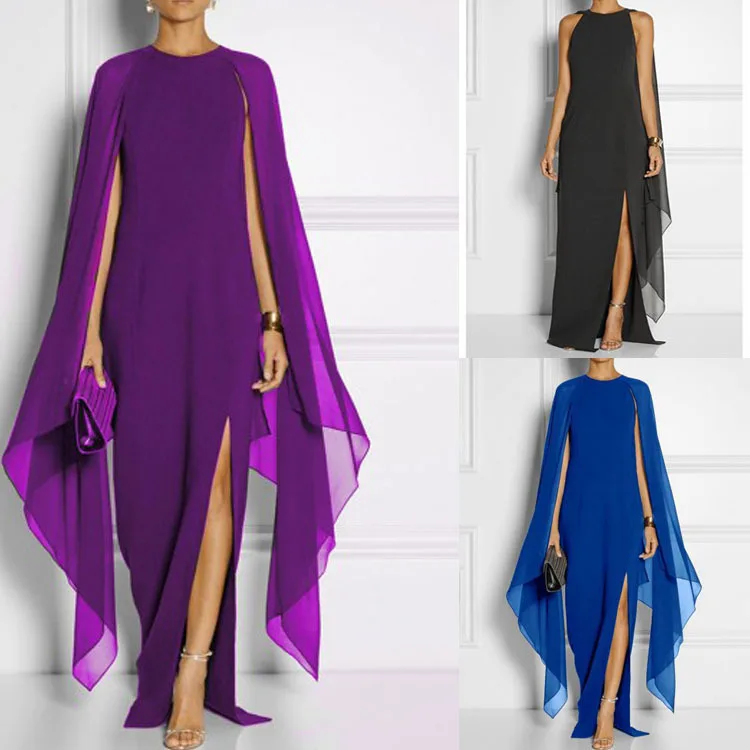 spring long dress 2019 robe femme longue vintage Chiffon O-neck Purple Black and Blue maxi dresses for womens clothing elegant
spring long dress 2019 robe femme longue vintage Chiffon O-neck Purple Black and Blue maxi dresses for womens clothing elegant