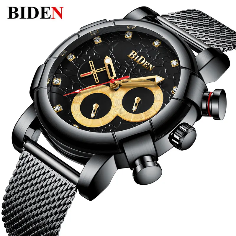 BIDEN 2018 Mens Army Military Watches Waterproof Stainless Steel Quartz Wrist Watch Men Luxury Unique Dial Fashion Reloj Hombre
BIDEN 2018 Mens Army Military Watches Waterproof Stainless Steel Quartz Wrist Watch Men Luxury Unique Dial Fashion Reloj Hombre
