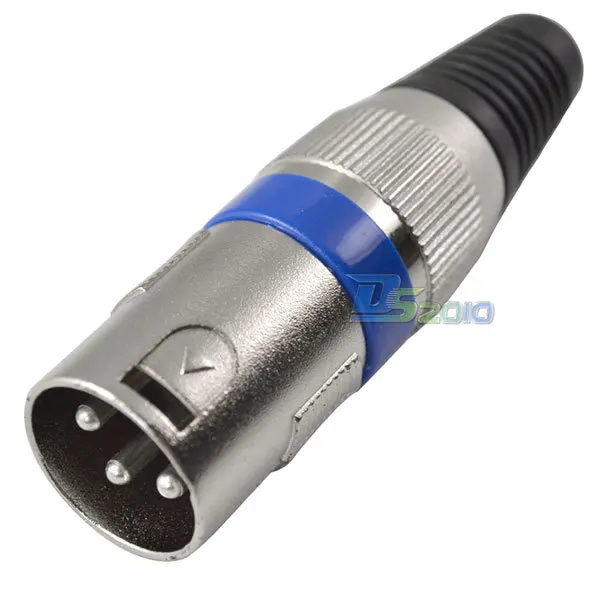 Фото Высокое качество 3 Pin P Pole микрофон динамик AMP XLR штекер аудио - купить