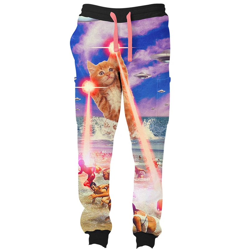 Cloudstyle 2017 3D Long Pants Men Drawstring Full Length Huge Laser Cat UFO Print Loose Autumn Trousers Hipster Plus Size 5XL
Cloudstyle 2017 3D Long Pants Men Drawstring Full Length Huge Laser Cat UFO Print Loose Autumn Trousers Hipster Plus Size 5XL