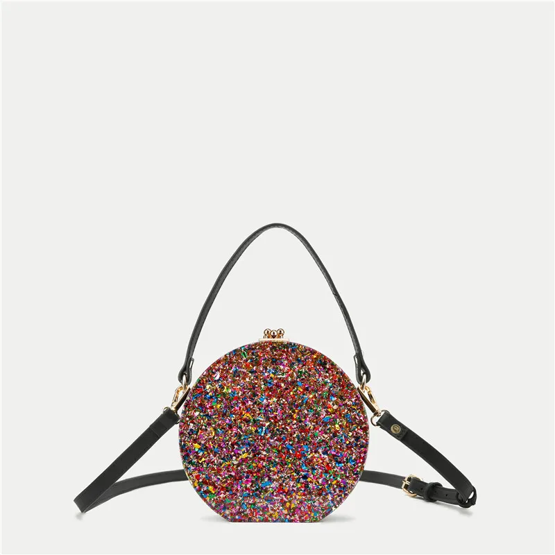 17X18X5 CM Acrylic Round Bag Barrel-Shaped Muti-color Leather Obag Handles PVC Box Clutches Wallet Purse Beach Travel Handbags
17X18X5 CM Acrylic Round Bag Barrel-Shaped Muti-color Leather Obag Handles PVC Box Clutches Wallet Purse Beach Travel Handbags