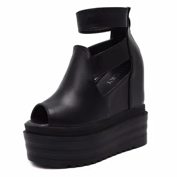 Classic Simple Wedge Increase Within Sandals Female Occident Super High Heel Waterproof Platform Thick Bottom Fish Mouth Shoes
Classic Simple Wedge Increase Within Sandals Female Occident Super High Heel Waterproof Platform Thick Bottom Fish Mouth Shoes