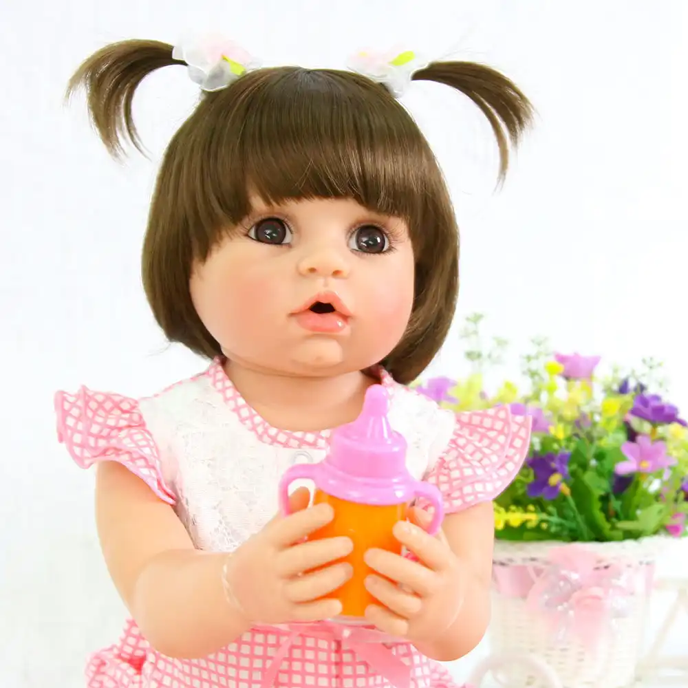 reborn adorable girl dolls 56cm full vinyl silicone reborn baby