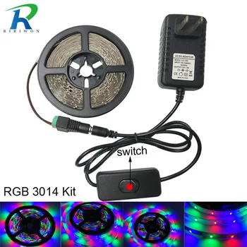 5m/lot LED Strip 3014 IP20 Non Waterproof DC12V Super Bright Flexible LED Light With 2A Switch Adapter AC110/220V DC 12V kit
5m/lot LED Strip 3014 IP20 Non Waterproof DC12V Super Bright Flexible LED Light With 2A Switch Adapter AC110/220V DC 12V kit