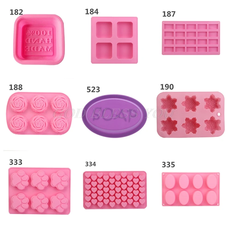 13 Shapes Hot Silicone Ice Cube Candy Chocolate Cake Cookie Cupcake Molds Soap Mould DIY Handmade Baking Tool
13 Shapes Hot Silicone Ice Cube Candy Chocolate Cake Cookie Cupcake Molds Soap Mould DIY Handmade Baking Tool