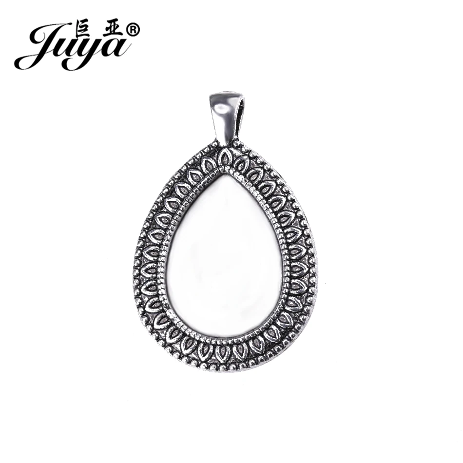 JUYA Drop Cabochon Base Setting 18x25mm 5pcs Carved Flower Pendant Tray Alloy Jewelry Blanks DIY Keychain Accessories AD0213
JUYA Drop Cabochon Base Setting 18x25mm 5pcs Carved Flower Pendant Tray Alloy Jewelry Blanks DIY Keychain Accessories AD0213