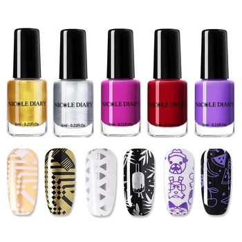 NICOLE DIARY 2/4/6 Bottles Nail Stamping Polish Set Colorful Nail Art Plate Printing Polish varnish Stamp Varnish Kit
NICOLE DIARY 2/4/6 Bottles Nail Stamping Polish Set Colorful Nail Art Plate Printing Polish varnish Stamp Varnish Kit