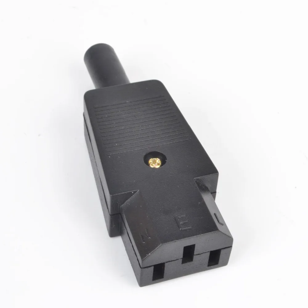 New Wholesale Price Black Female Plug Rewirable Power Connector 3pin Socket 10A /250V
New Wholesale Price Black Female Plug Rewirable Power Connector 3pin Socket 10A /250V