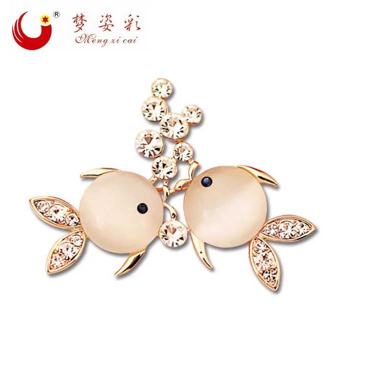MZC New Rhinestone Opal Double Fish Crystal Brooches For Women Broaches Femme Pins Bridal Bouquets Vintage Jewelry
MZC New Rhinestone Opal Double Fish Crystal Brooches For Women Broaches Femme Pins Bridal Bouquets Vintage Jewelry