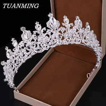 Rhinestone Crown and Tiaras Wedding Bride Tiara Queen Rhinestone Crystal Crown Bridal Hair Jewelry Head Adornment
Rhinestone Crown and Tiaras Wedding Bride Tiara Queen Rhinestone Crystal Crown Bridal Hair Jewelry Head Adornment