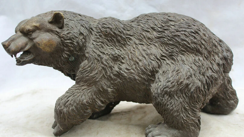 USPS to USA S2110 16" Chinese Bronze Feng Shui Folk polar Sea black Bear Animal Statue sculpture (B0413)
USPS to USA S2110 16" Chinese Bronze Feng Shui Folk polar Sea black Bear Animal Statue sculpture (B0413)