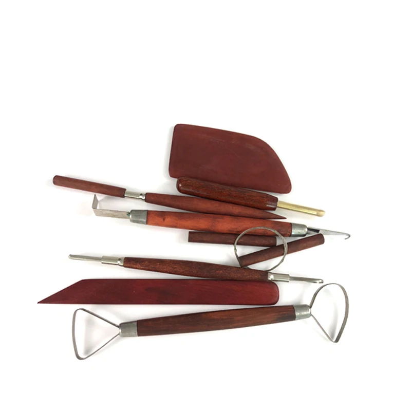 Top Quality Pottery Tool Red Wood Ceramic Polyler Clay Tools Ribbon Hoop Trimming Knife Tool Set Art Supplies 8pcs Set
Top Quality Pottery Tool Red Wood Ceramic Polyler Clay Tools Ribbon Hoop Trimming Knife Tool Set Art Supplies 8pcs Set
