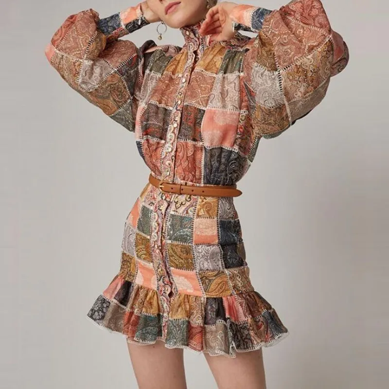 Runway Dress Women Luxury Designer 2019 High Quality Summer Vintage Boho Long Sleeve Retro Plaid Print Bodycon Mini Vestidos
Runway Dress Women Luxury Designer 2019 High Quality Summer Vintage Boho Long Sleeve Retro Plaid Print Bodycon Mini Vestidos