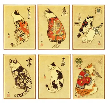 Home Decoration Canvas Painting Wall Art Pictures Prints Japanese Samurai Tattoo Cat Nordic Style Modular Poster For Living Room
Home Decoration Canvas Painting Wall Art Pictures Prints Japanese Samurai Tattoo Cat Nordic Style Modular Poster For Living Room