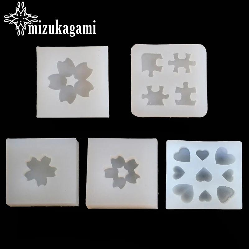 UV Resin Jewelry Liquid Silicone Mold Jigsaw & Cherry Blossom & Heart Shape Mold Resin Molds For DIY Pendant Charms Making
UV Resin Jewelry Liquid Silicone Mold Jigsaw & Cherry Blossom & Heart Shape Mold Resin Molds For DIY Pendant Charms Making