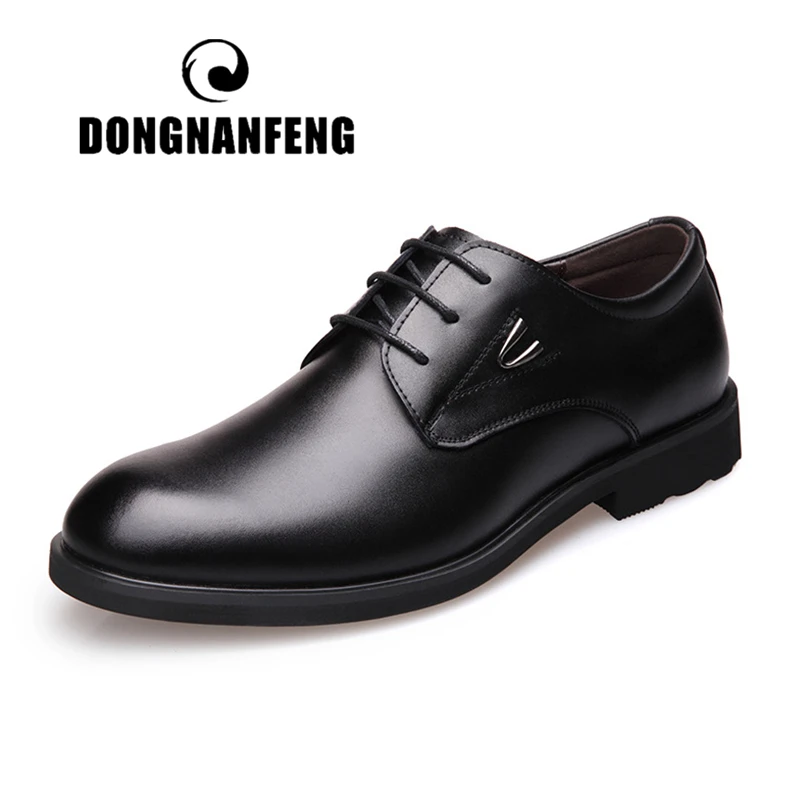 DONGNANFENG Men's Casual Cow Genuine Leather Shoes Flats Lace Up Pointed Toe British Business Spring Autumn Size 38-46 KH-61663 
DONGNANFENG Men's Casual Cow Genuine Leather Shoes Flats Lace Up Pointed Toe British Business Spring Autumn Size 38-46 KH-61663