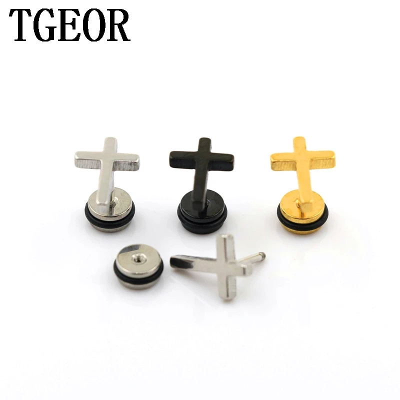 new arrival ear piercing fake earring 1 Pair 1.2*6*6/(8*12)mm surgical Stainless Steel cross laser cut fake plug
new arrival ear piercing fake earring 1 Pair 1.2*6*6/(8*12)mm surgical Stainless Steel cross laser cut fake plug